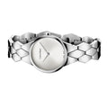 Calvin Klein Snake Silver Dial Silver Steel Strap Watch For Women - K6E23146