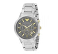 Emporio Armani Quartz Grey Dial Silver Steel Strap Watch For Men - AR11047