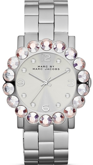 Marc Jacobs Amy Silver Dial Silver Steel Strap Watch for Women - MBM3222