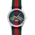 Gucci Le Marche des Merveilles Red & Green Dial Red & Green Nylon Strap Unisex Watch - YA1264060