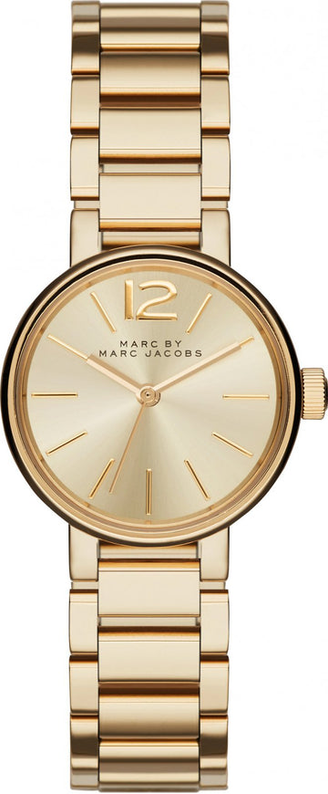 Marc Jacobs Peggy Gold Dial Gold Steel Strap Watch for Women - MBM3405
