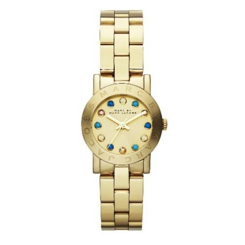Marc Jacobs Amy Dexter Gold Dial Gold Steel Strap Watch for Women - MBM3218