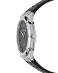 Salvatore Ferragamo F-80 Classic Black Dial Black Leather Strap Watch for Men - SFDT00219