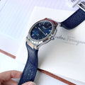 Salvatore Ferragamo F-80 Classics Blue Dial Blue Leather Strap Watch for Men - SFDT00719
