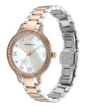 Emporio Armani Cleo Mother of Pearl Dial Two Tone Steel Strap Watch For Women - AR11499