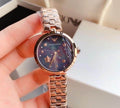 Emporio Armani Arianna Black Dial Rose Gold Stainless Steel Watch For Women - AR11197