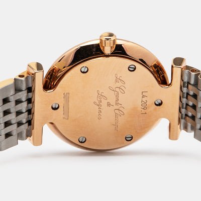 Longines La Grande Classique De Longines Diamonds Mother of Pearl Dial Two Tone Mesh Bracelet Watch for Women - L4.209.1.97.7