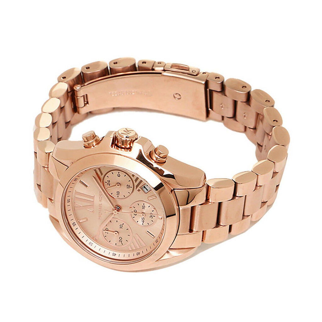 Michael Kors Cooper Rose Gold Rose Gold Steel Strap Watch for Women - MK6275
