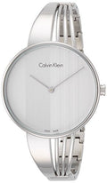 Calvin Klein Drift Silver Dial Silver Steel Strap Watch for Women - K6S2N116