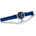 Hugo Boss Detroit Quartz Blue Dial Blue Silicone Strap Watch For Men - 1550008