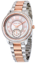 Michael Kors Madelyn Silver Dial Two Tone Steel Strap Watch for Women - MK6288