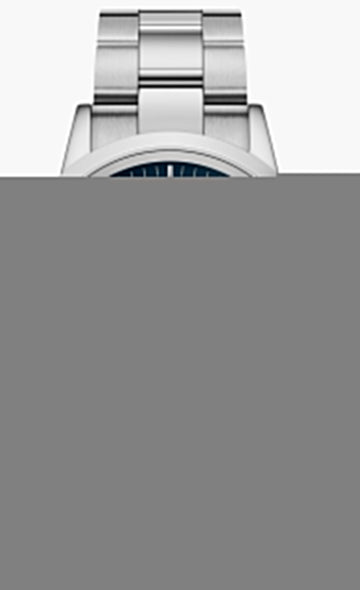 Daniel Wellington Iconic Chronograph Link Blue Dial Silver Steel Strap Watch For Men - DW00100644