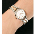 Marc Jacobs Baker White Dial Two Tone Steel Strap Watch for Women - MBM3331
