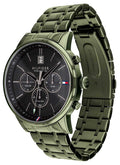Tommy Hilfiger Quartz Black Dial Black Steel Strap Watch for Men - 1791634