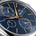 IWC Portofino Chronograph Blue Dial Black Leather Strap Watch for Men - IW391036