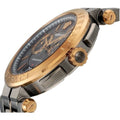 Versace Aion Chronograph Black Dial Grey Steel Strap Watch for Men - VBR050017