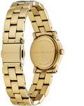 Marc Jacobs Mini Amy White Dial Gold Steel Strap Watch for Women - MBM3057