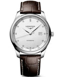 Longines Master Collection Automatic 40mm White Dial Brown Leather Strap Watch for Men - L2.793.4.77.3
