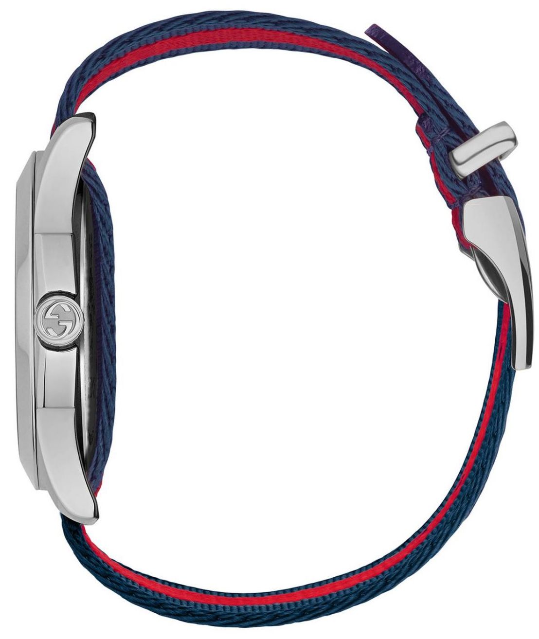 Gucci G Timless Le Marche Des Merveilles Blue & Red Dial Blue & Red Nylon Strap Unisex Watch - YA126495