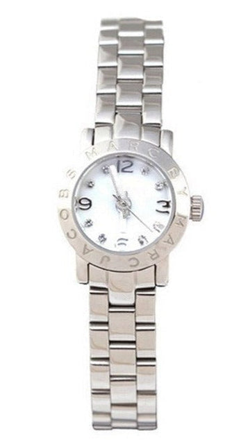 Marc Jacobs Amy White Dial Silver Steel Strap Watch for Women - MBM8611