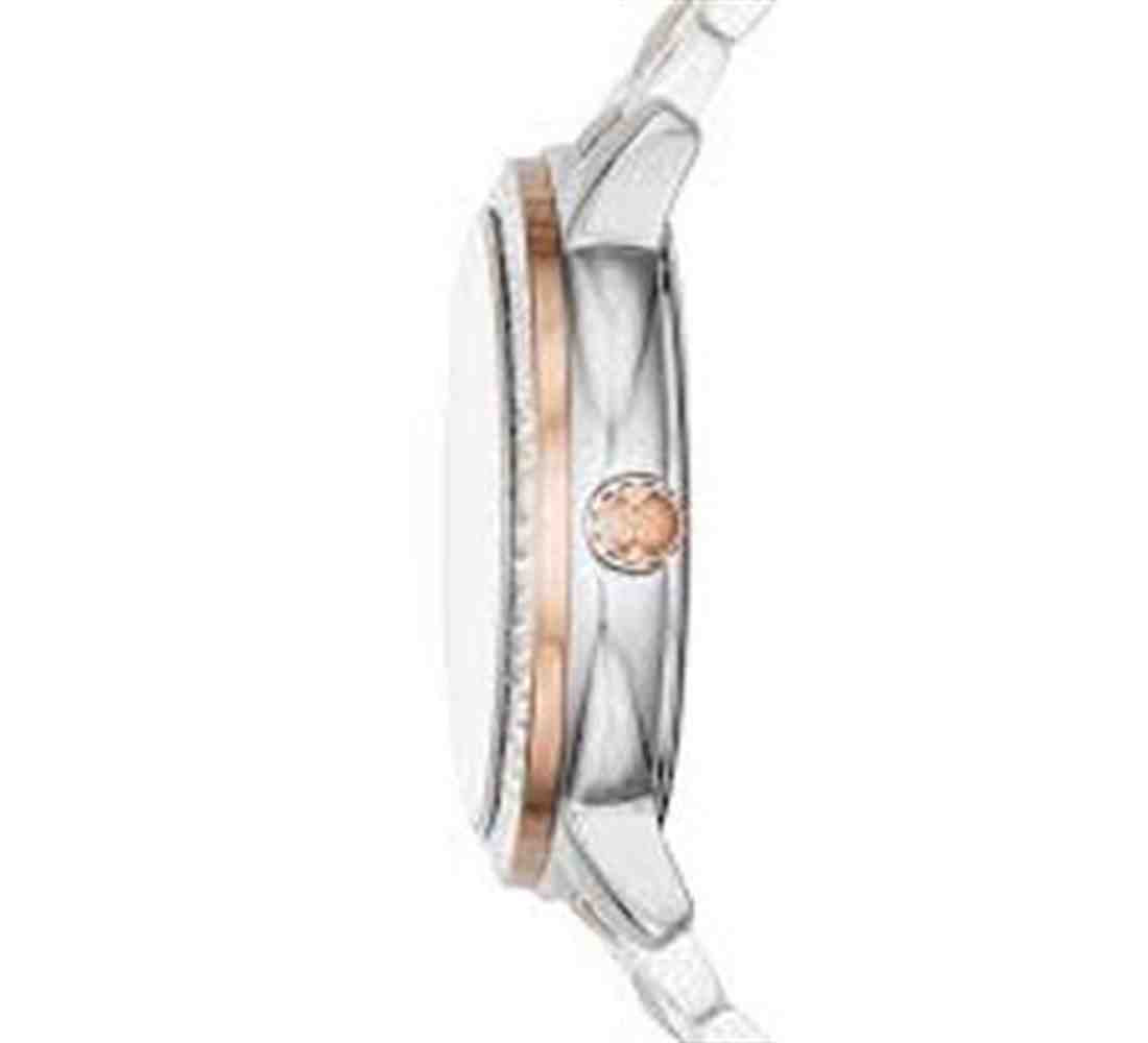 Michael Kors Madelyn Silver Dial Two Tone Steel Strap Watch for Women - MK6288