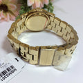 Marc Jacobs Amy Blue Dial Gold Steel Strap Watch for Women - MBM3301