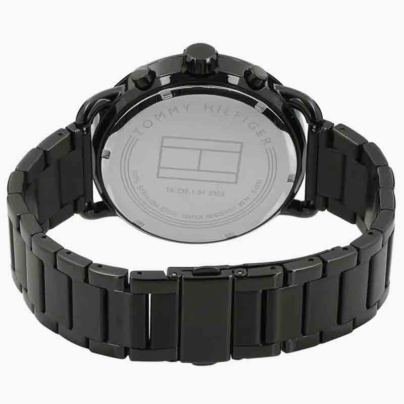 Tommy Hilfiger Briggs Black Dial Black Steel Strap Watch for Men - 1791423