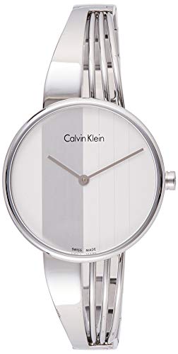 Calvin Klein Drift Silver Dial Silver Steel Strap Watch for Women - K6S2N116