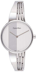 Calvin Klein Drift Silver Dial Silver Steel Strap Watch for Women - K6S2N116