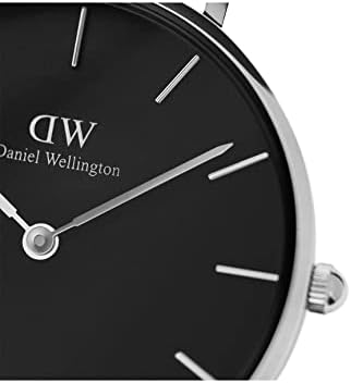 Daniel Wellington Petite Ashfield Black Dial Black Mesh Strap Watch For Women - DW00100202