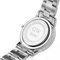 Daniel Wellington Iconic Link White Dial Silver Steel Strap Watch For Women - DW00100207