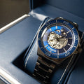 Maserati SFIDA Automatic Blue Dial Silver Steel Strap Watch For Men - R8823140001
