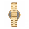 Michael Kors Blake Quartz Black Dial Gold Steel Strap Watch for Men - MK9136