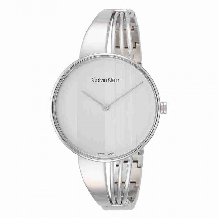 Calvin Klein Drift Silver Dial Silver Steel Strap Watch for Women - K6S2N116