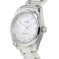 Omega Seamaster Aqua Terra Quartz Diamonds Mother of Pearl Dial Silver Steel Strap Watch for Women - 220.10.28.60.55.001