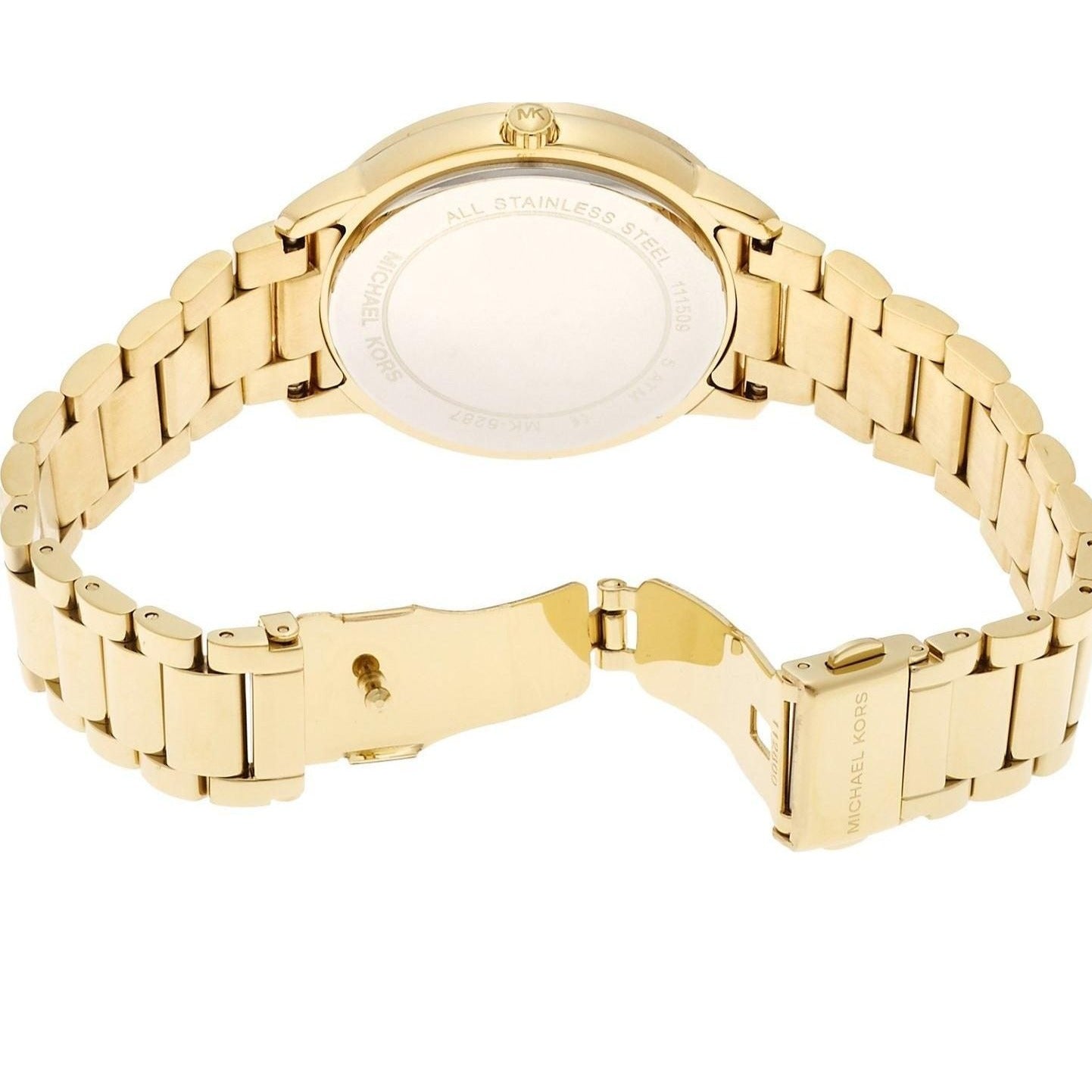 Michael Kors Madelyn Quartz Gold Dial Gold Steel Strap Watch For Women - MK6287