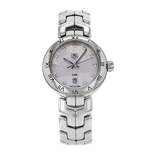 Tag Heuer Link Diamonds Mother of Pearl Dial Silver Steel Strap Watch for Women - WAT1417.BA0954
