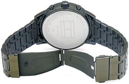 Tommy Hilfiger Quartz Black Dial Black Steel Strap Watch for Men - 1791634