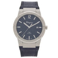 Salvatore Ferragamo F-80 Classic Blue Dial Blue Leather Strap Watch for Men - SFDT00719
