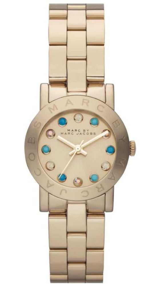 Marc Jacobs Amy Dexter Gold Dial Gold Steel Strap Watch for Women - MBM3218