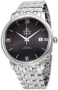 Omega De Ville Prestige Co-Axial Black Dial Silver Steel Strap Watch for Men - 424.10.40.20.01.001