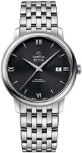 Omega De Ville Prestige Co-Axial Black Dial Silver Steel Strap Watch for Men - 424.10.40.20.01.001