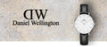 Daniel Wellington Classic Petite Sheffield White Dial Black Leather Strap Watch For Women - DW00100186