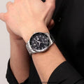 Maserati SFIDA Quartz Black Dial Stainless Steel Watch For Men - R8853140002