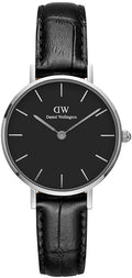 Daniel Wellington Classic Petite Reading Black Dial Black Leather Strap Watch For Women - DW00100235