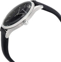 Emporio Armani Lambda Classic Quartz Black Dial Black Leather Strap Watch For Men - AR11020