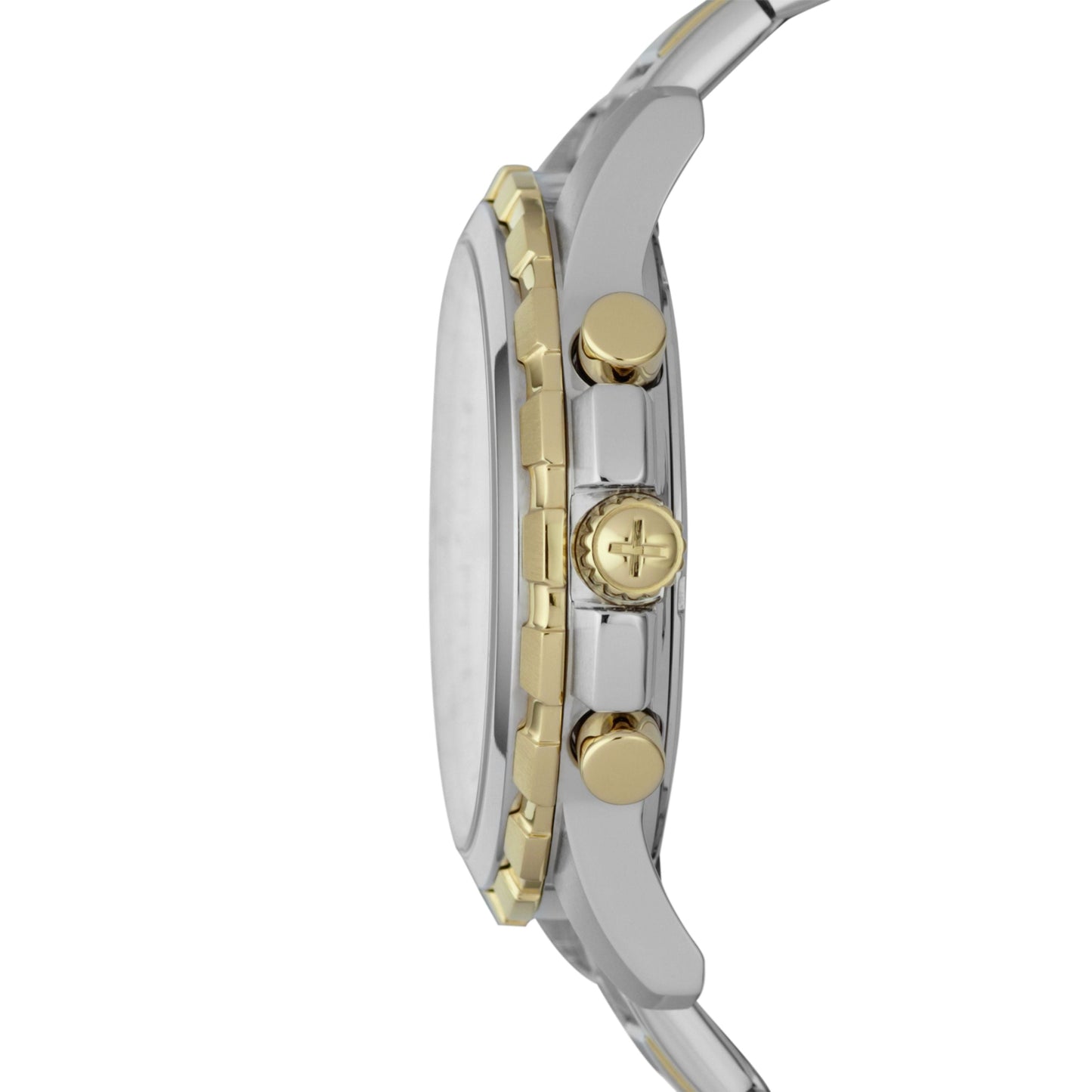 Fossil Dean Chronograph White Dial Silver Steel Strap Watch for Men - FS4795