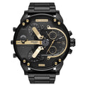Diesel Mr. Daddy 2.0 Chronograph Black Dial Black Steel Strap Watch For Men - DZ7435
