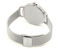 Calvin Klein Even Black Dial Silver Mesh Bracelet Watch for Women - K7B23121