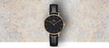 Daniel Wellington Classic Petite Reading Black Dial Black Leather Strap Watch For Women - DW00100167